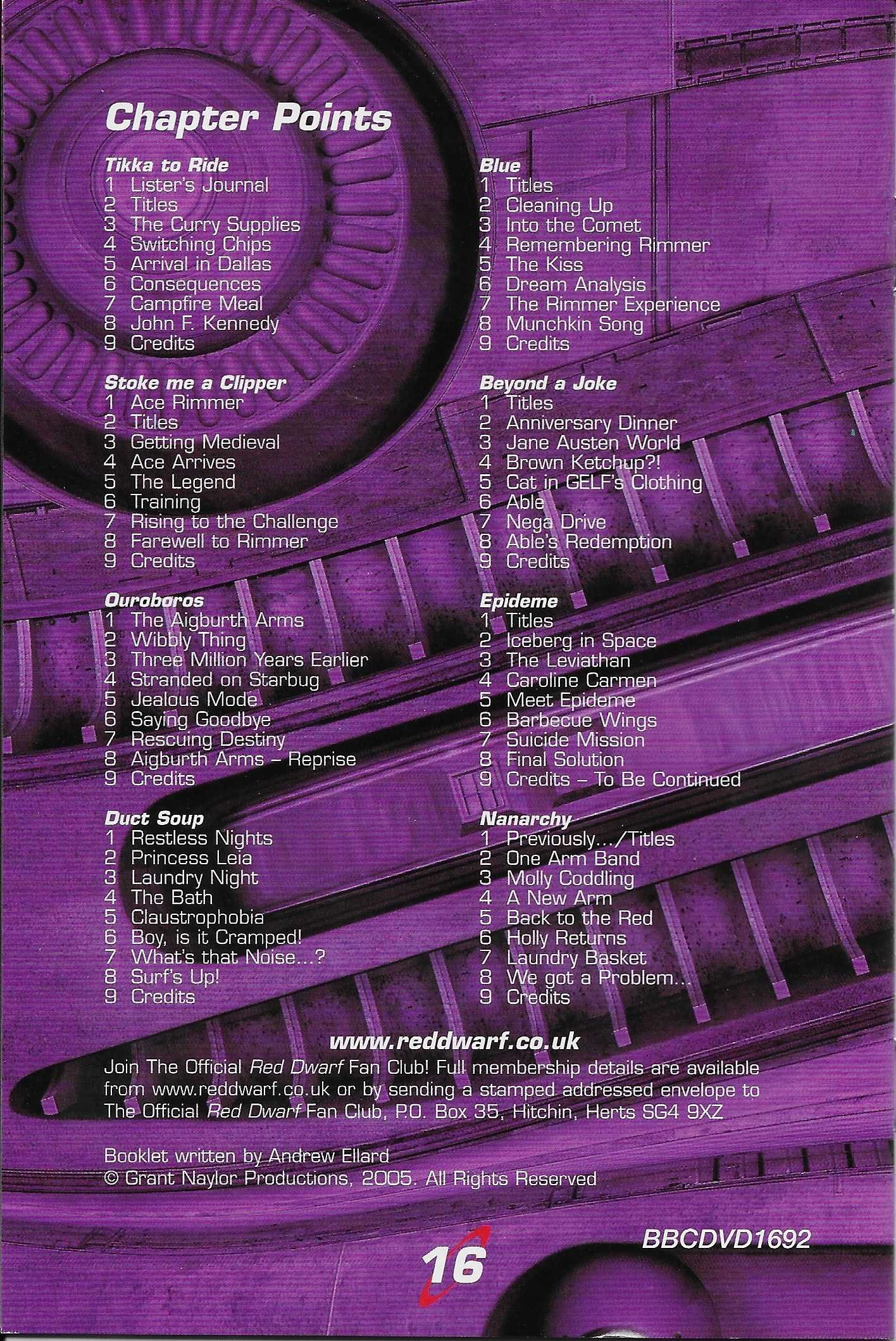 Inserts from BBCDVD 1692